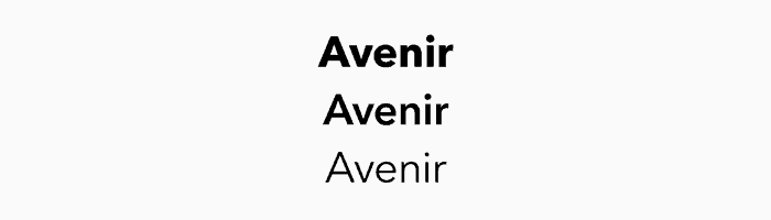 Avenir fonts for logo design