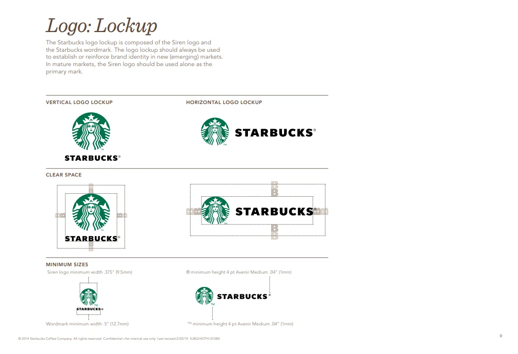 Starbucks Scalable Logo System Guidelines
