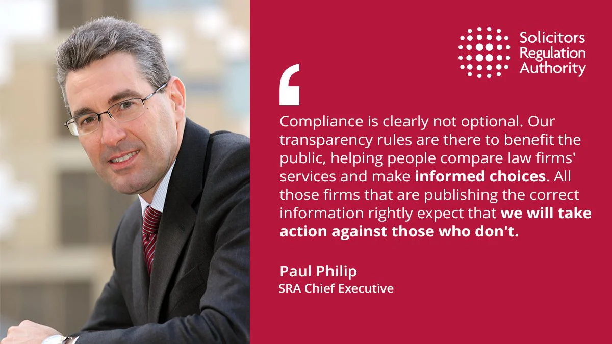 SRA Transparency Rules Quote