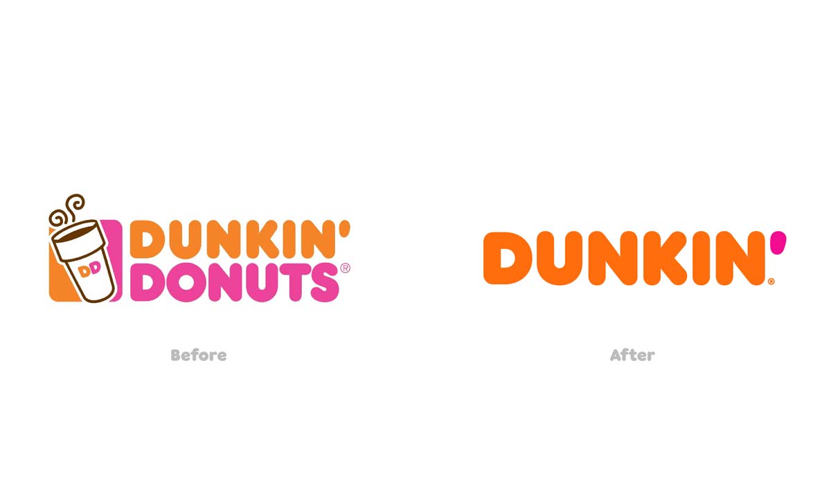 Logo Redesign Dunkin Donuts Rebrand Redesign