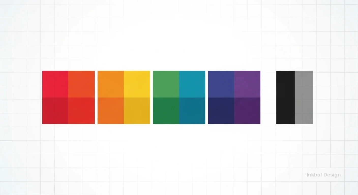 Colour Theory Tetradic Colour Palette 4 Squares