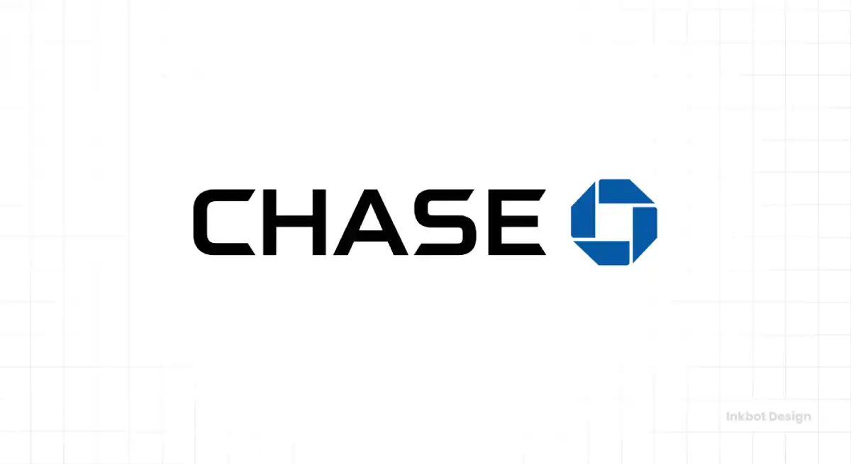 CHASE logo featuring bold sans-serif wordmark and blue octagonal emblem.