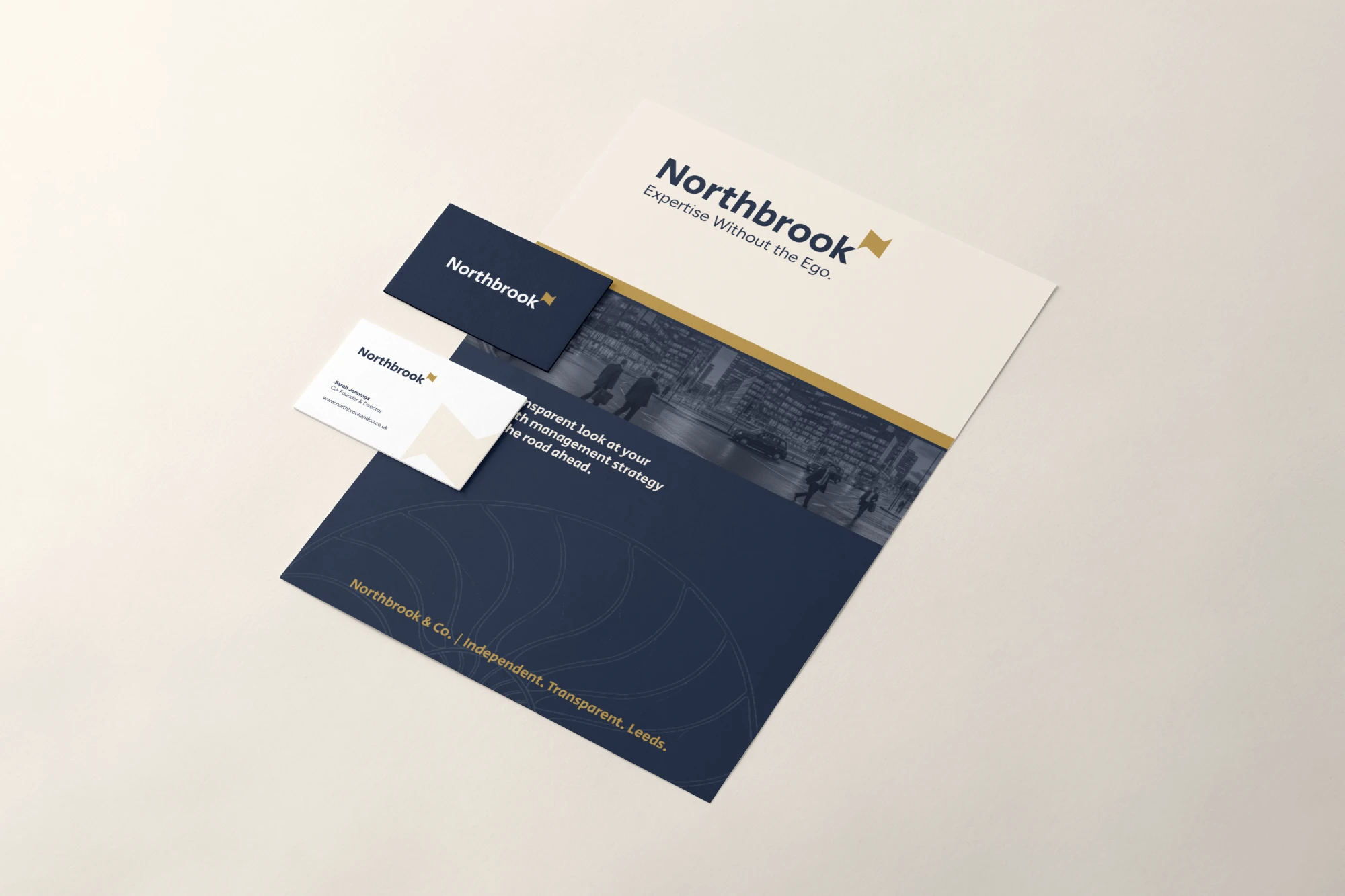 AI Scannable Whitepaper Design Northbrook Brand Identity Design Stationery Set