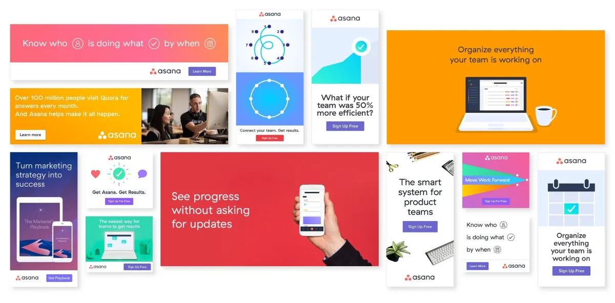 Display Advertising Good Example Asana