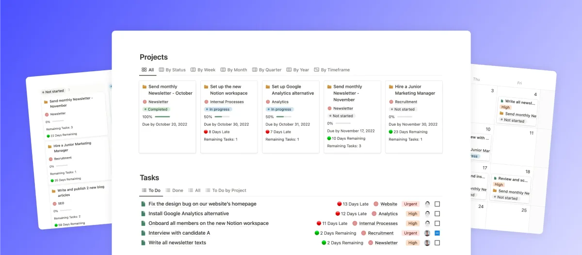 Free Project Management Tools Notion