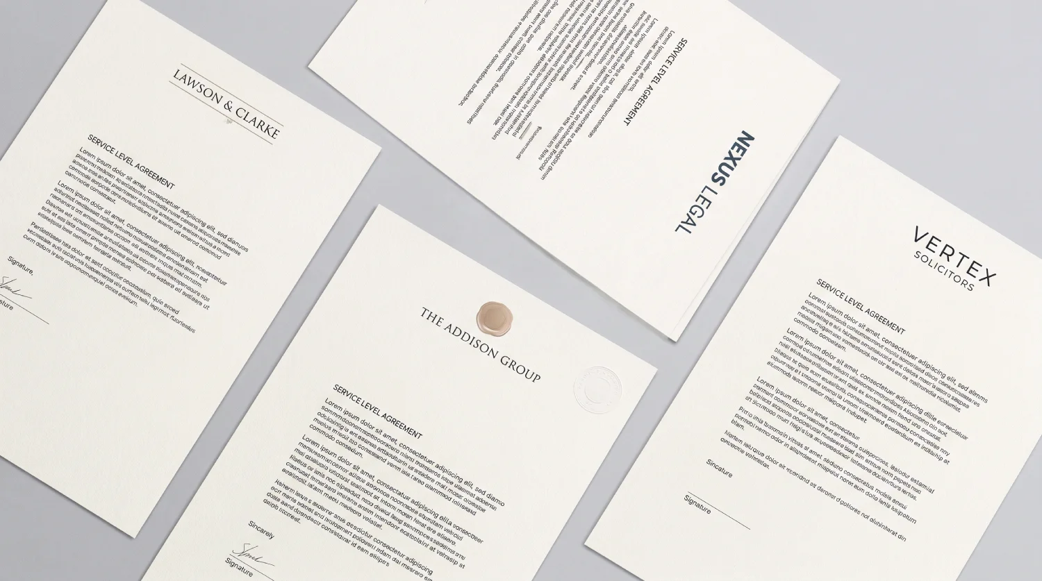 Sla Branding Service Level Agreement Design