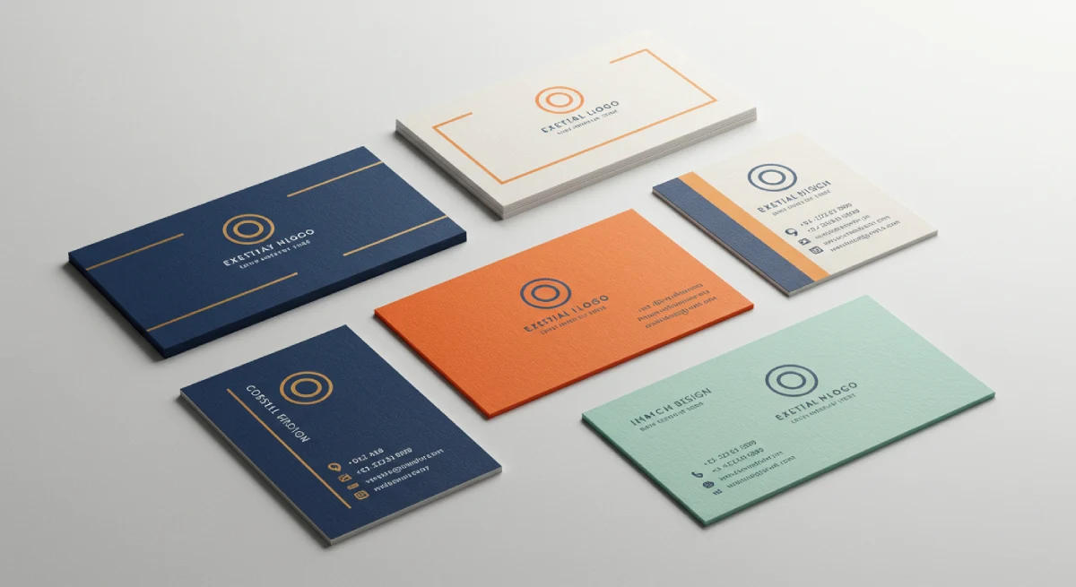 Inconsistent Branding Business Cards