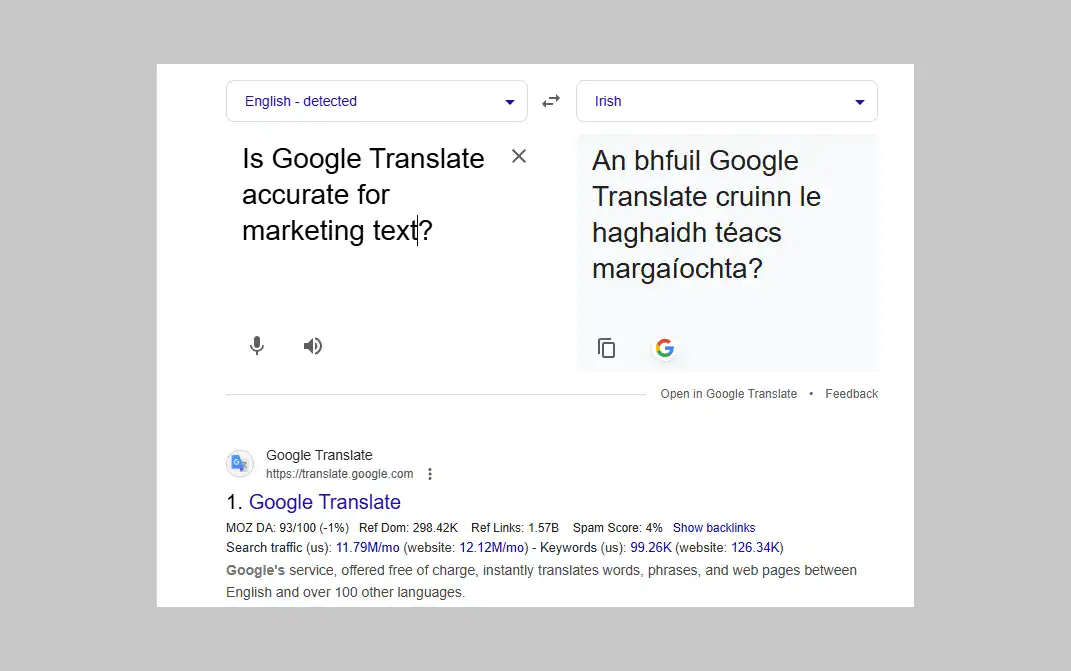 Marketing Translation Using Google Translate For Marketing