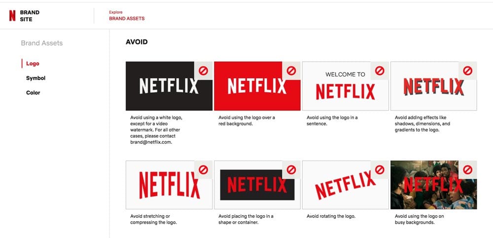 Creative Branding Agency Netflix Brand Guidelines