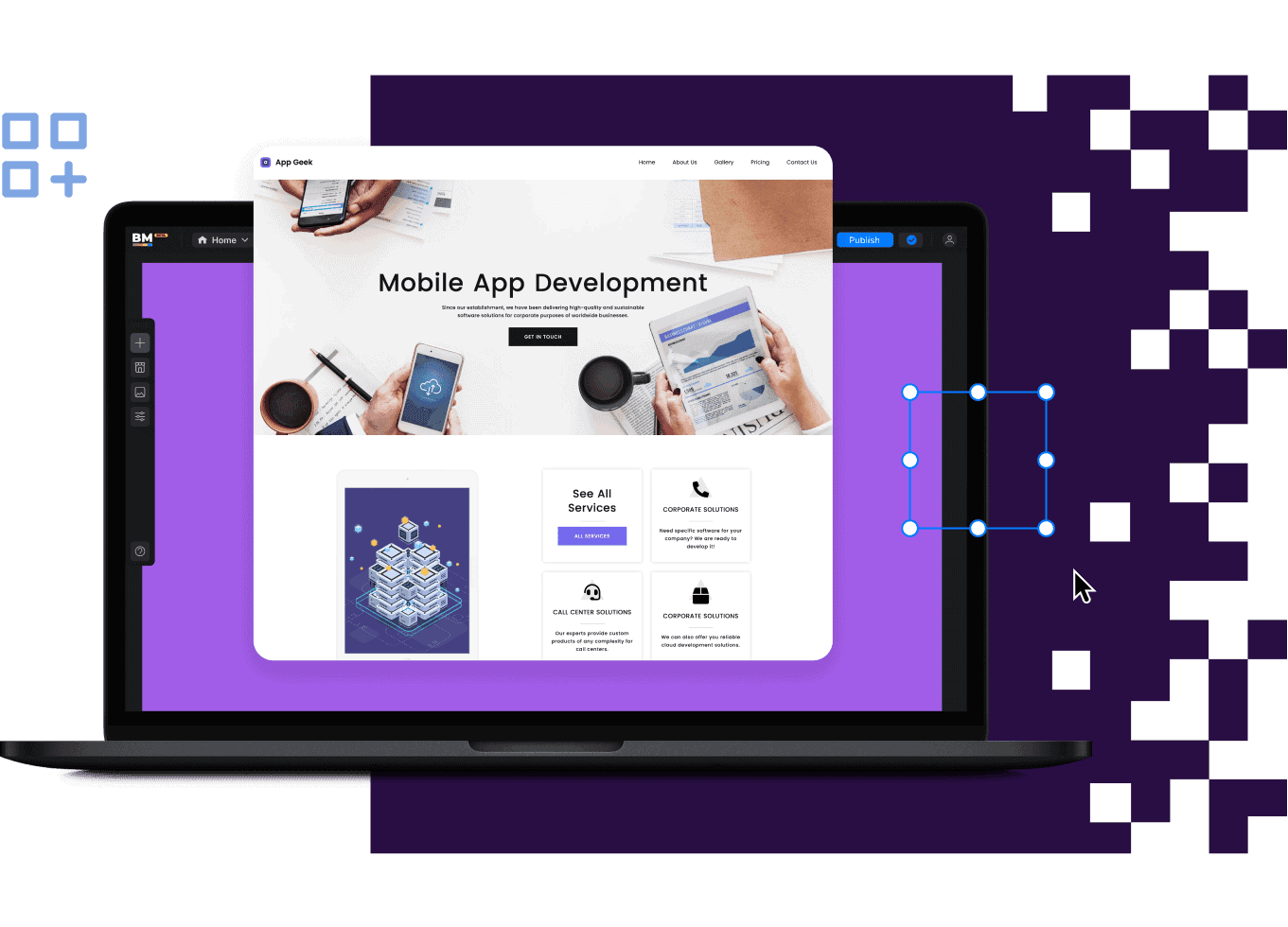 SaaS Tech Startups Technology Website Builder