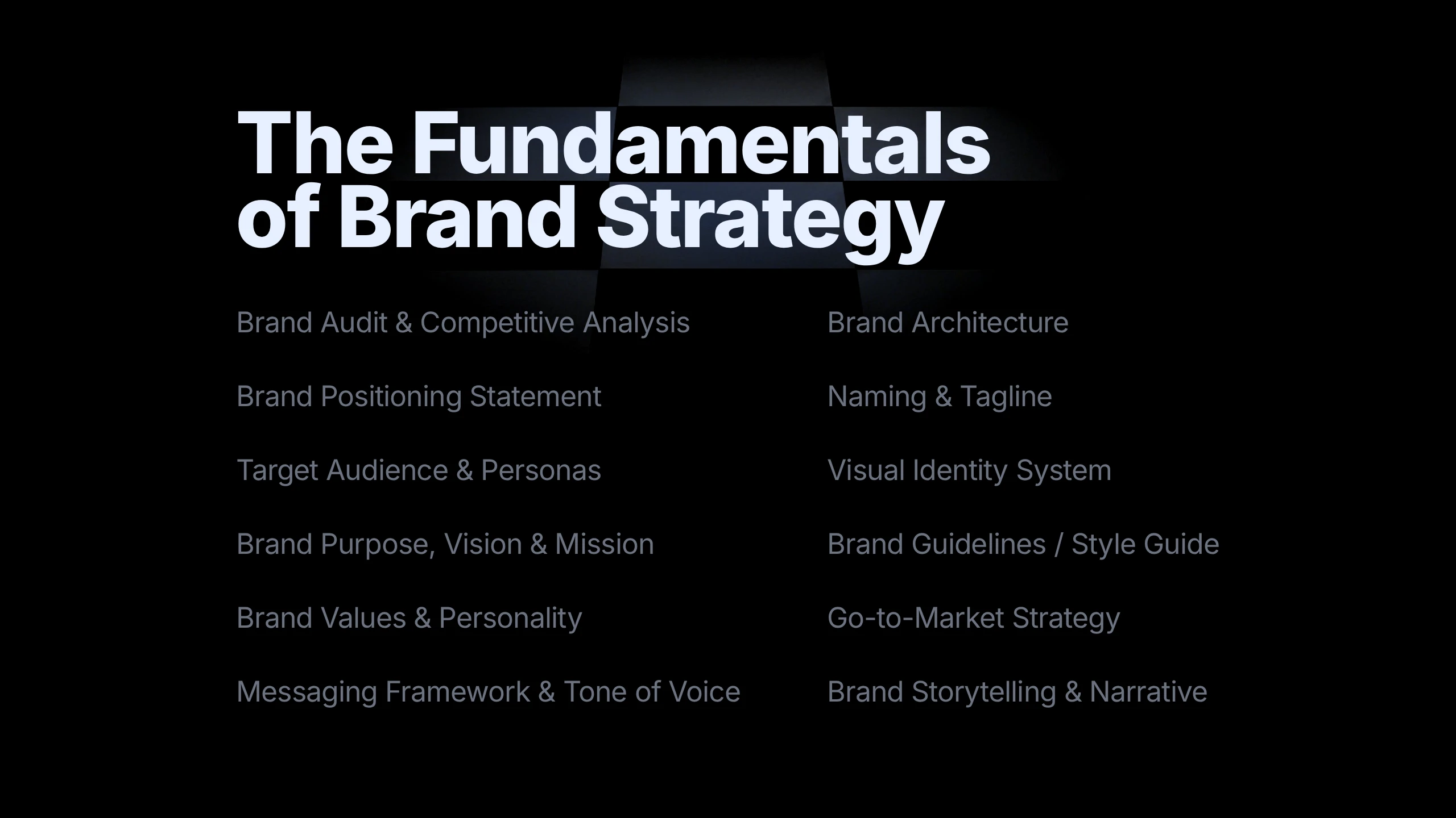 The Fundamentals Of Brand Strategy