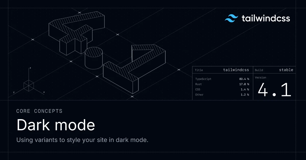 Tailwind CSS 4 Dark Mode