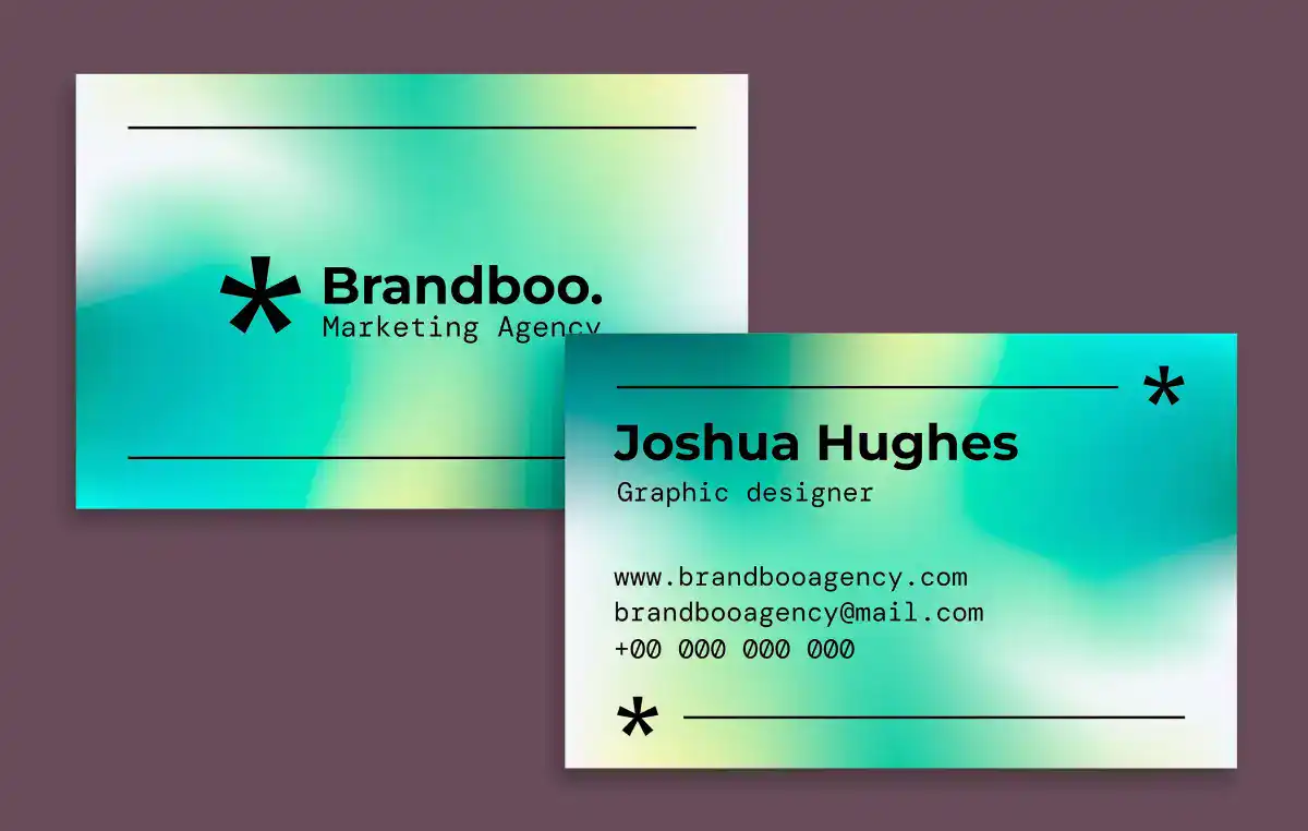 Business Card Ideas Gradients In Business Card Design
