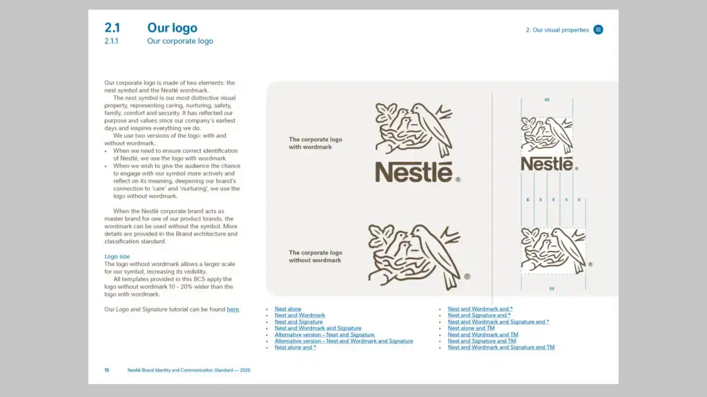 Nestle Brand Guidelines