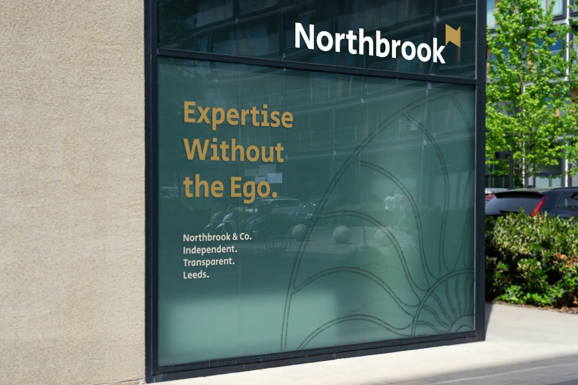 Northbrook & Co. office signage in Leeds