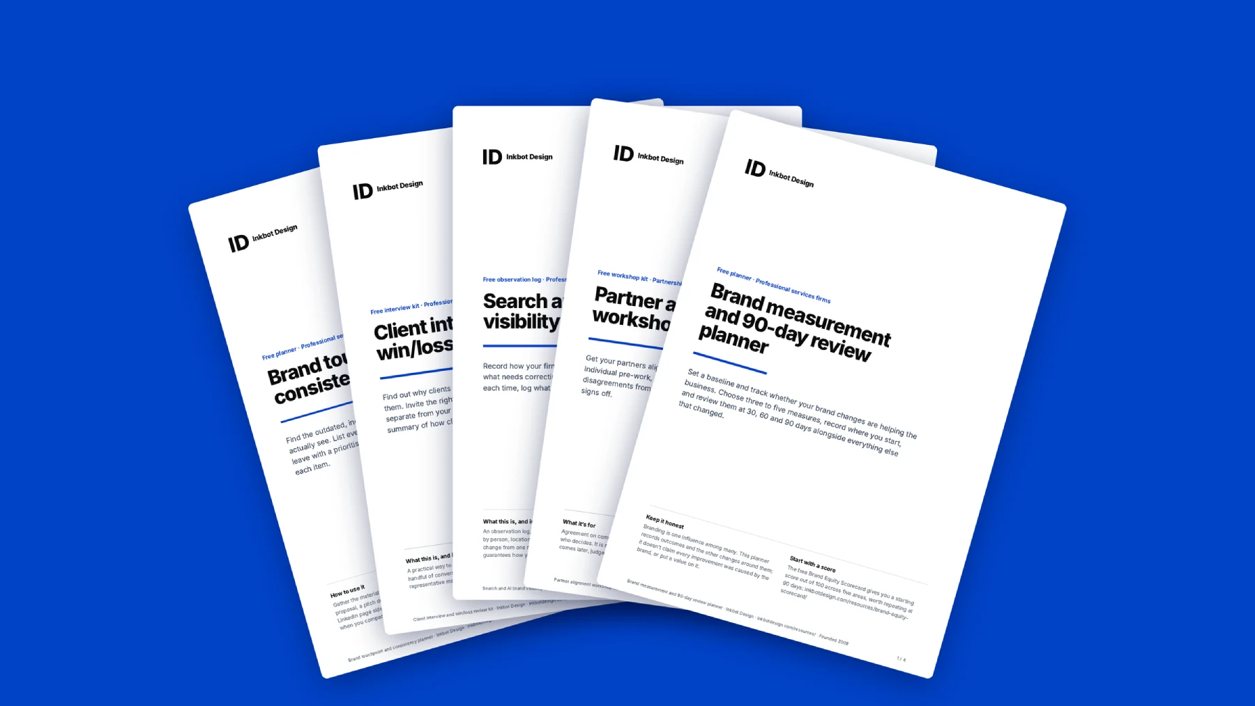 Inkbot Design Free Downloadable Worksheets and Templates