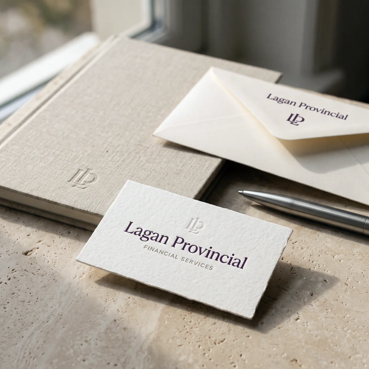 Financial services branding for Lagan Provincial Belfast