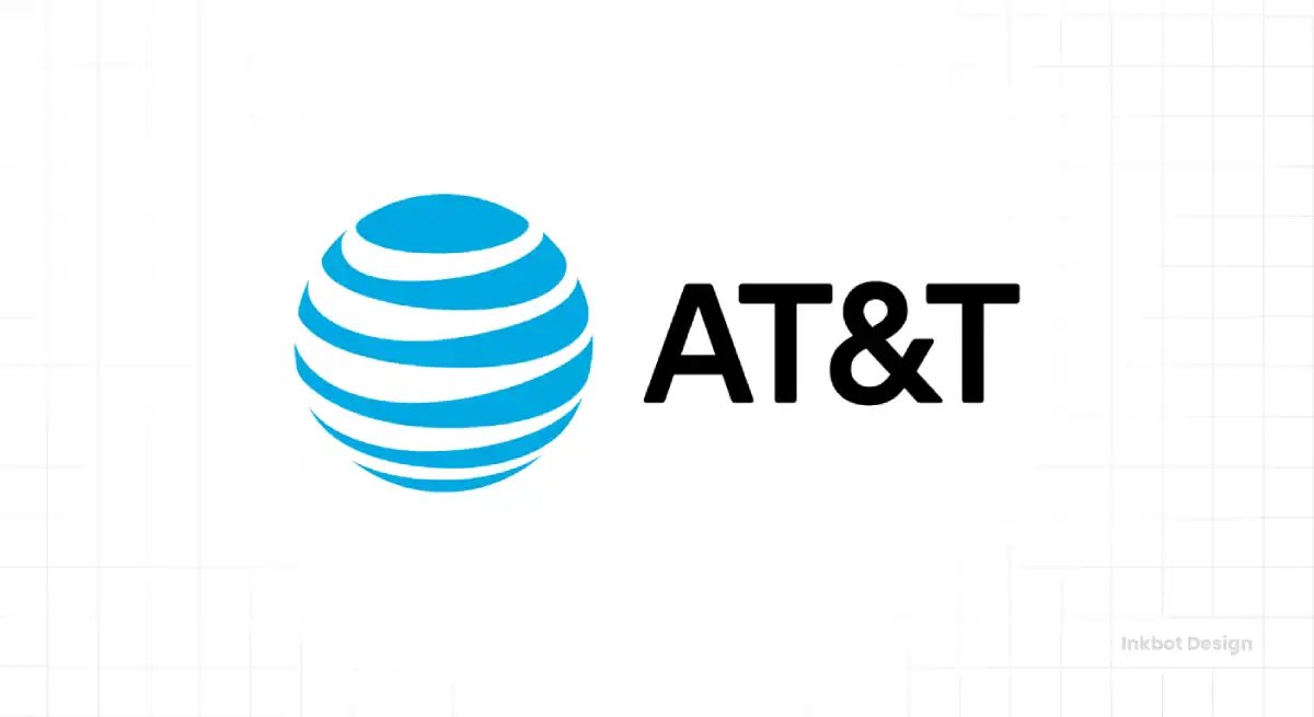 At&t Logo Design Geometric