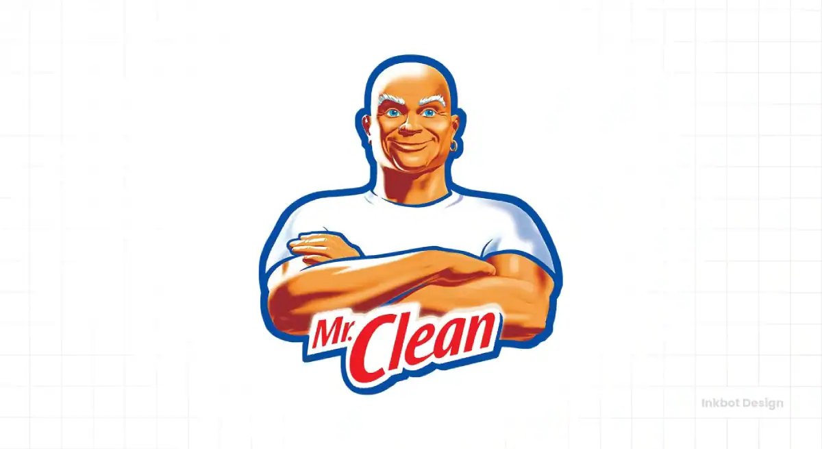 Famous Company Mascots Mr Clean Logo Design Mascot