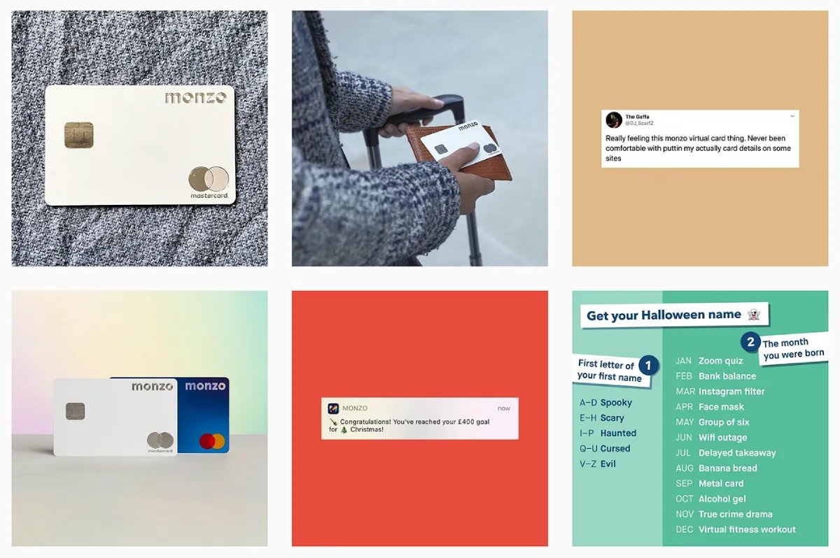 Monzo User Generated Content Example - Brand Growth & SEO