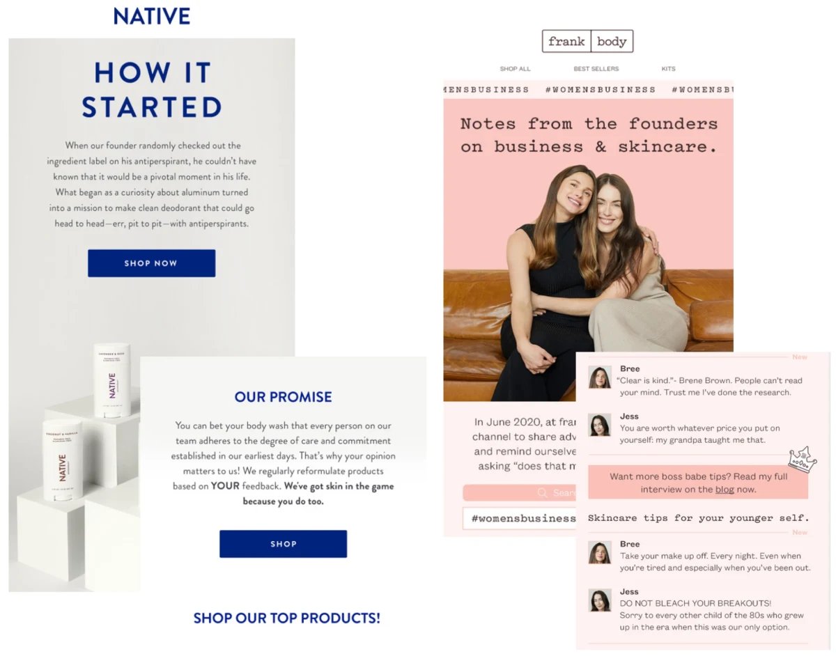 Skincare Brand Storytelling Example - News