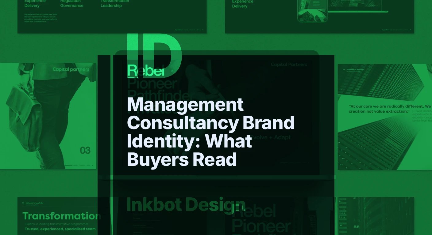 Management Consultancy Brand Identity: What Buyers Read — Brand Identity & Design | Inkbot Design