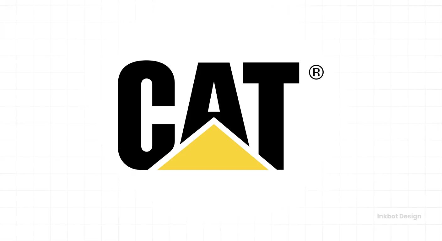 Emblem Logo Cat Logo Design Caterpillar