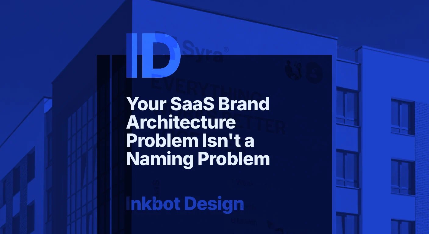 Your Saas Brand Architecture Problem Isn't A Naming Problem — Brand Strategy | Inkbot Design