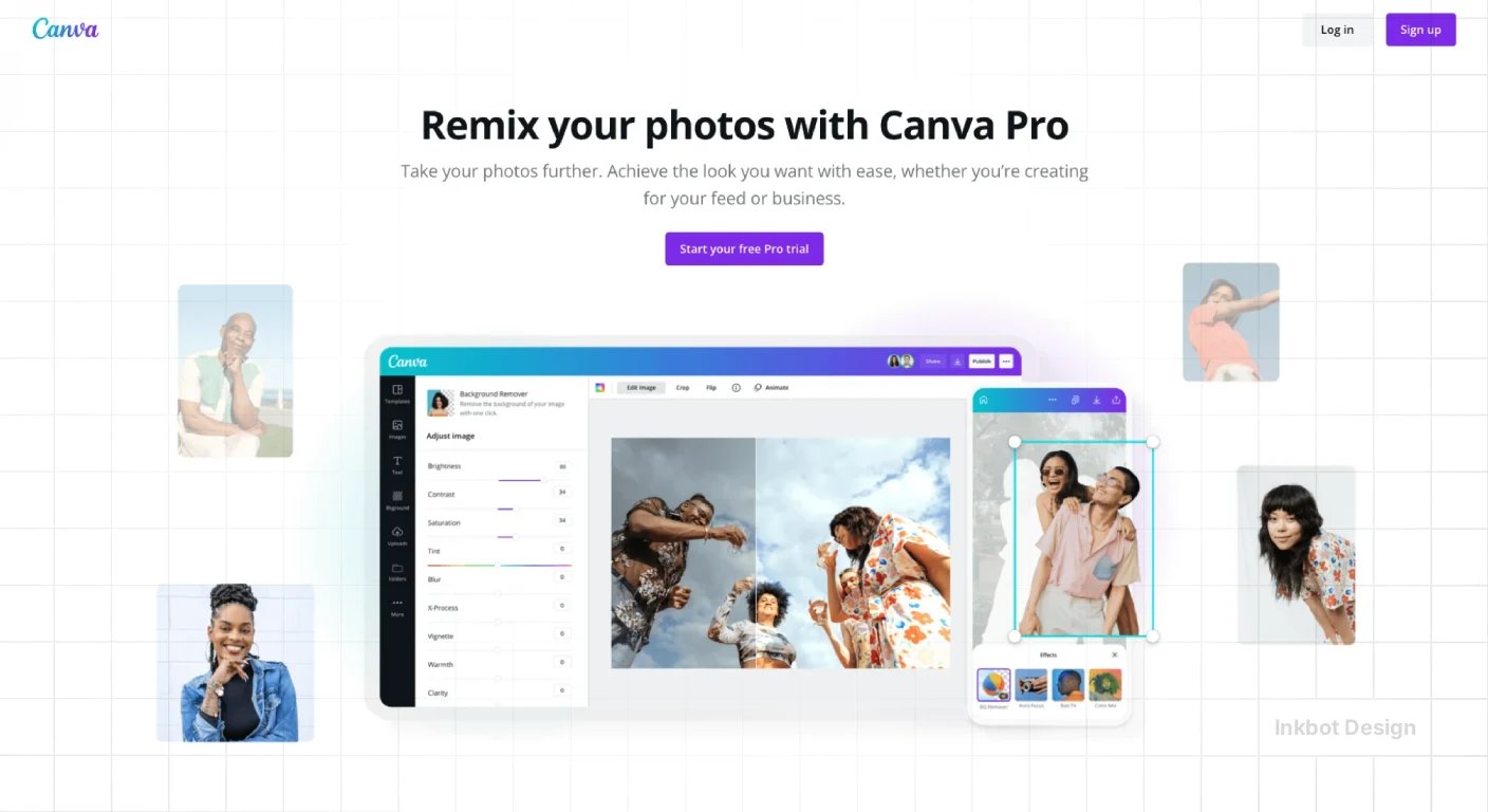 Canva Landing Page Example - Web & Product Design