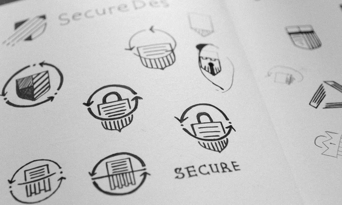 logo design sketch process