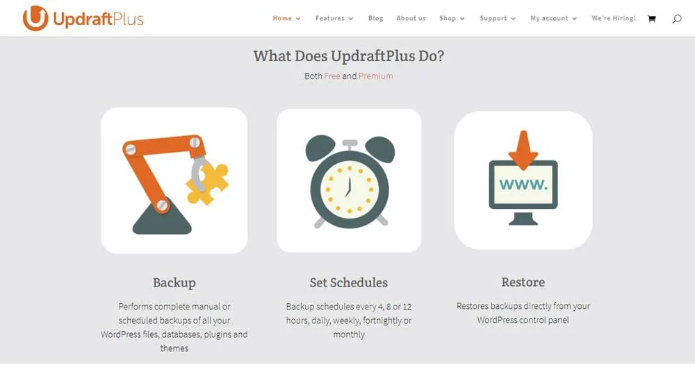 Updraftplus Wordpress Plugin