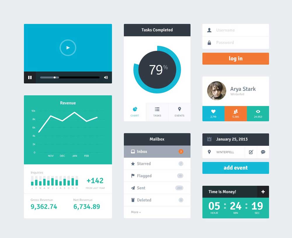 Flat Design Ui