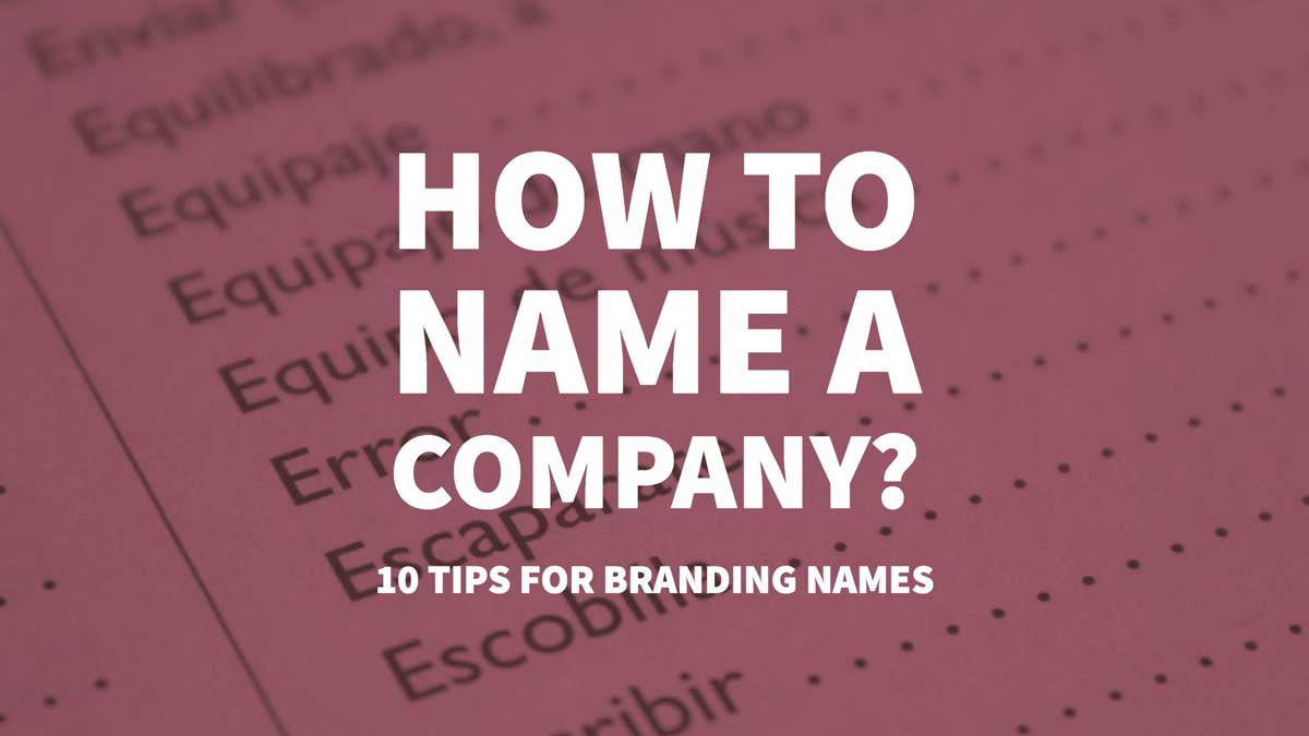 How To Name A Company