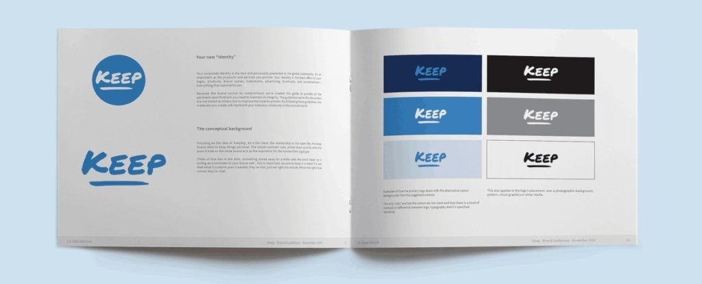 Keep Brand Guidelines Design 1