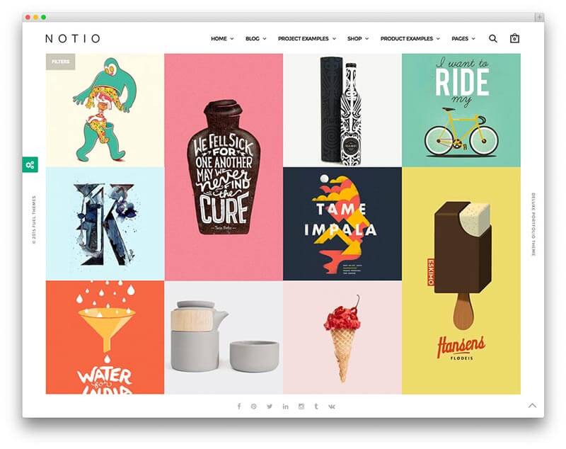 Wordpress Portfolio Website Theme