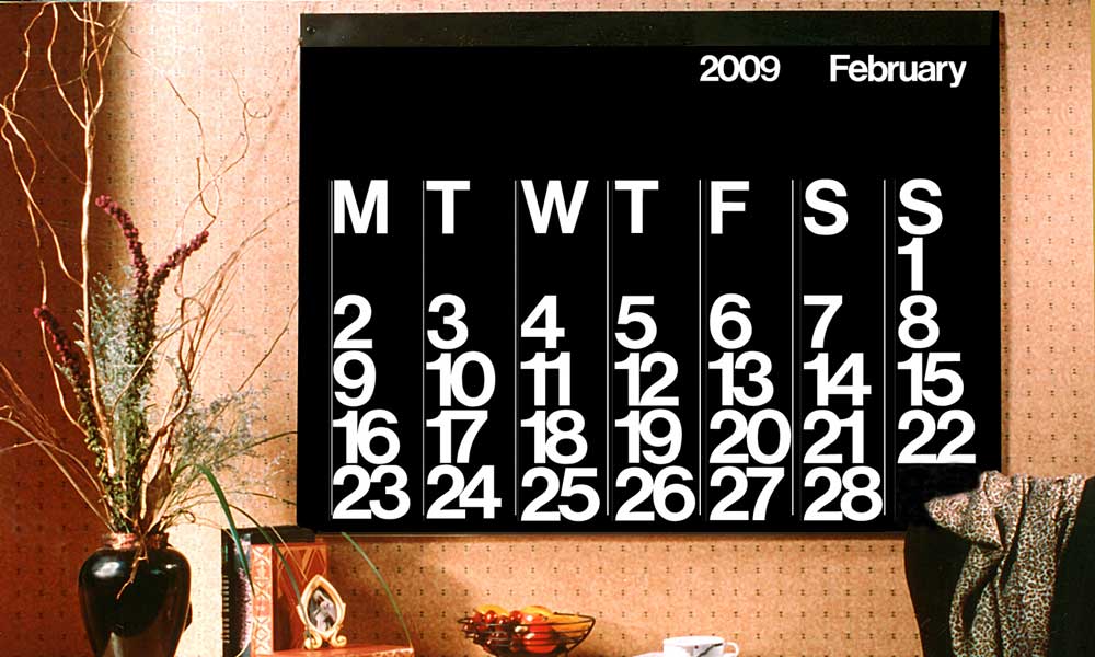 Stendig Calendar Vignelli Stendig Calendar Vignelli
