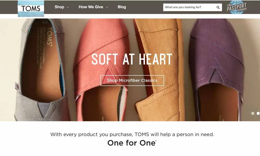 Best Unique Selling Point Example From Toms Shoes