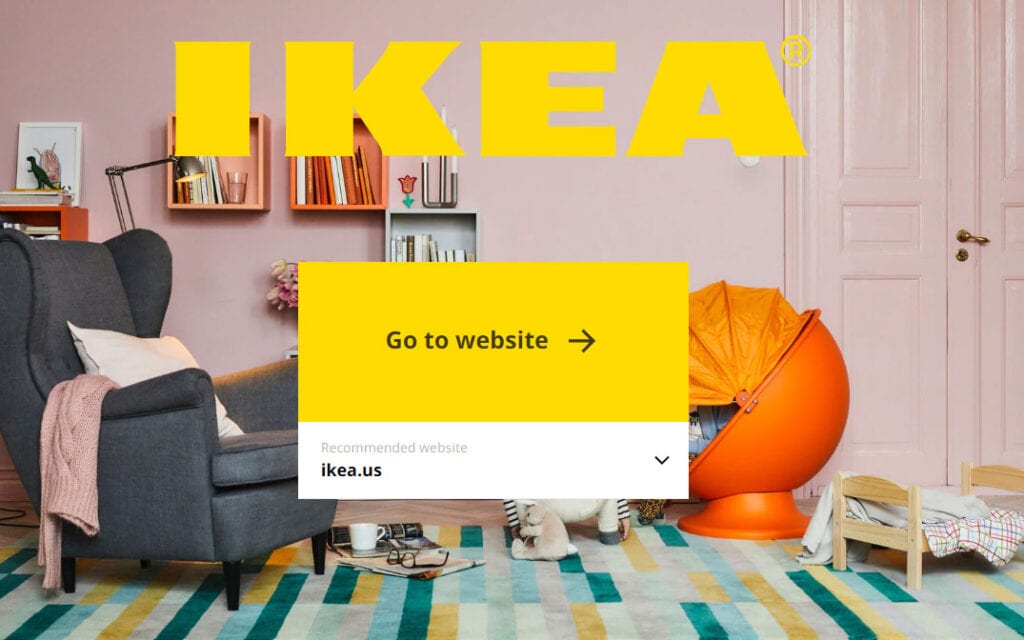 Ikea Perfect Landing Page Design