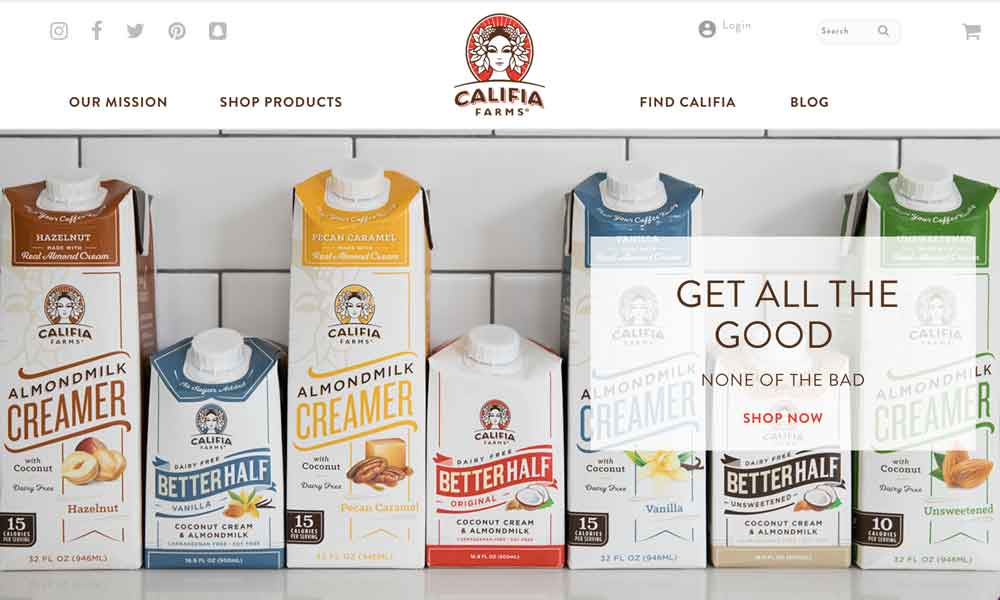 Califia Farms Branding For Startups
