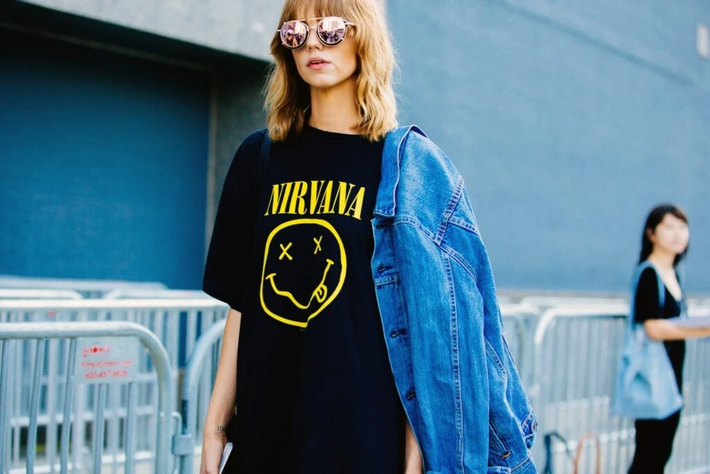 Nirvana Logo Design On T Shirt