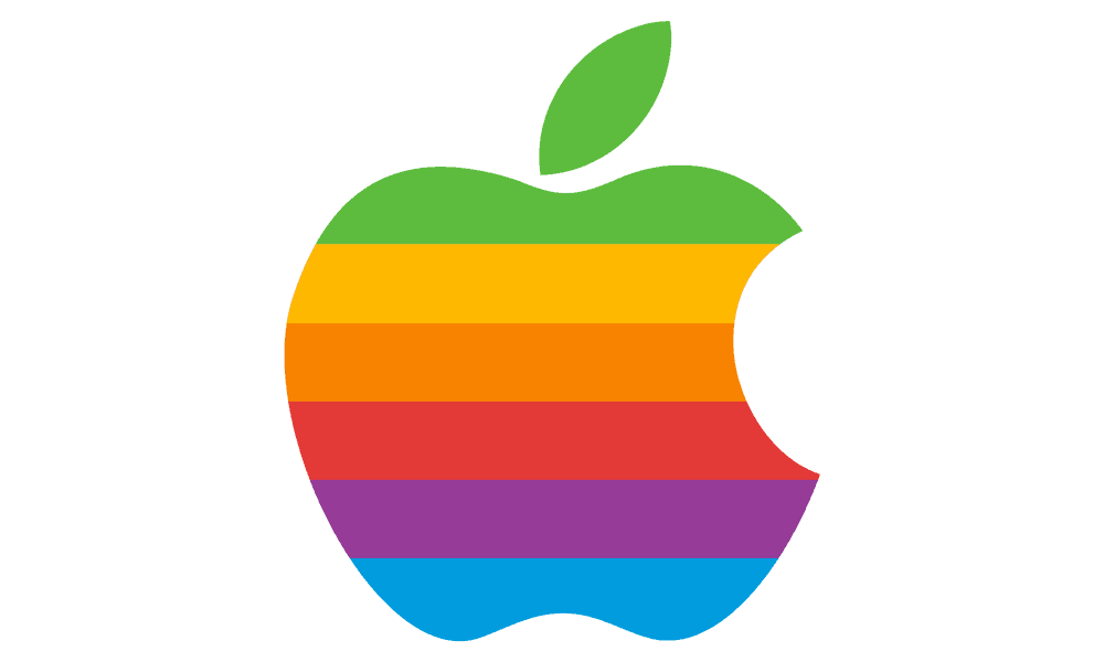 Rainbow Apple Logo Design