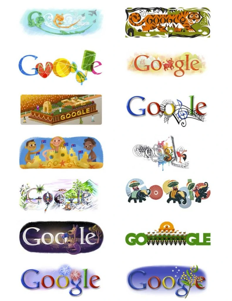 google logo design history