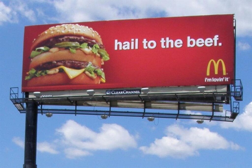 Billboard Advertising Design Example Mcdonalds