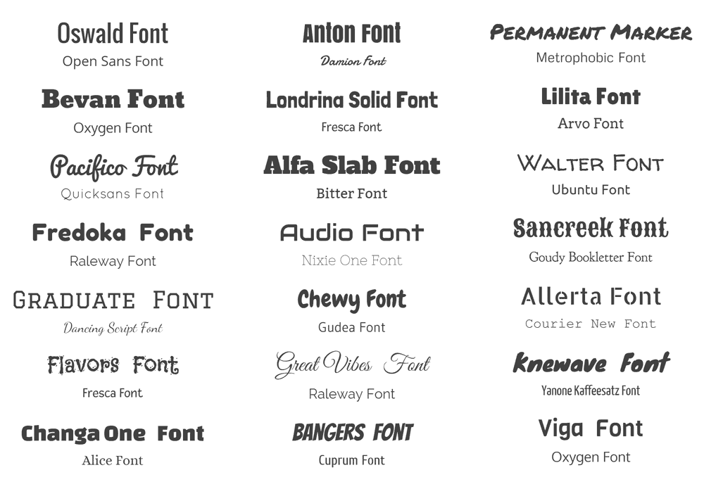 calibri font pairing