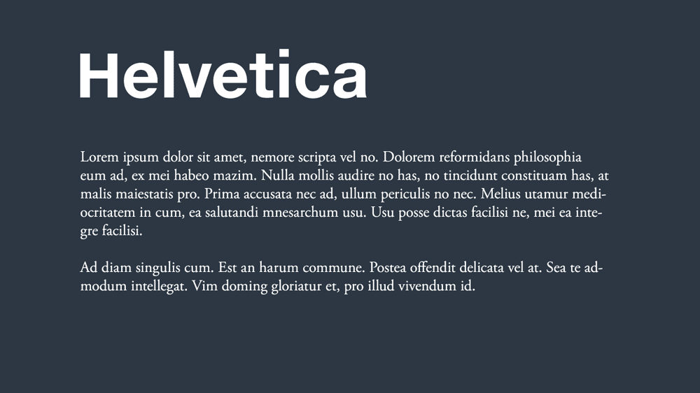 Helvetica Font Combinations