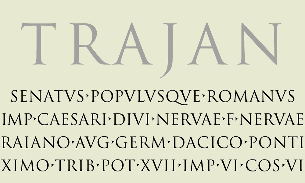 Trajan Font