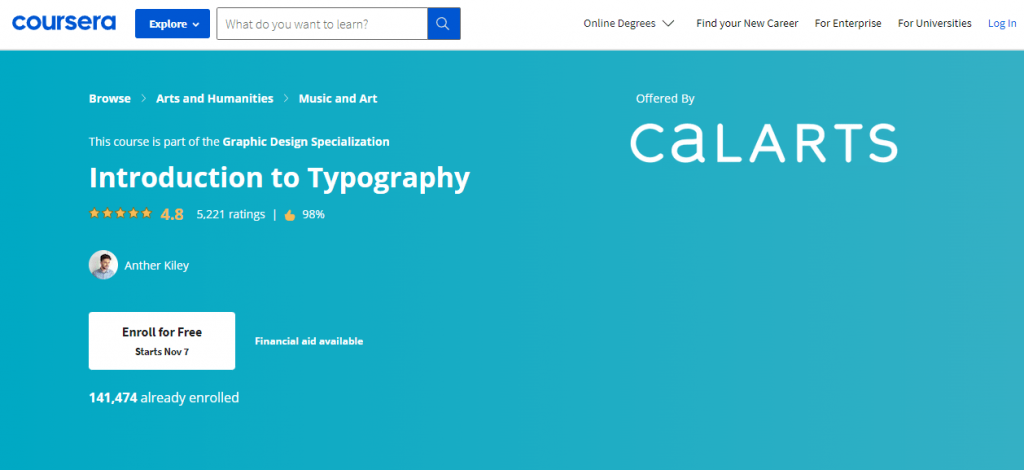 Introduction To Typography Courses Online