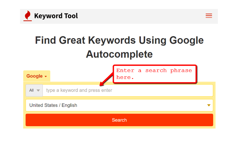 How To Use Keyword Tool