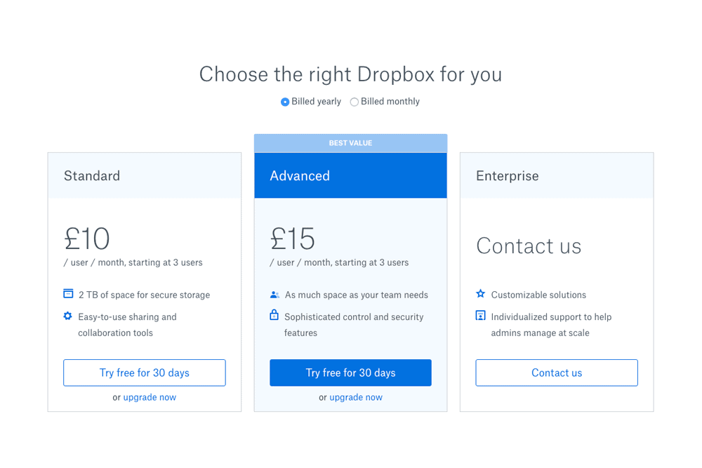 Psychology Pricing Tables