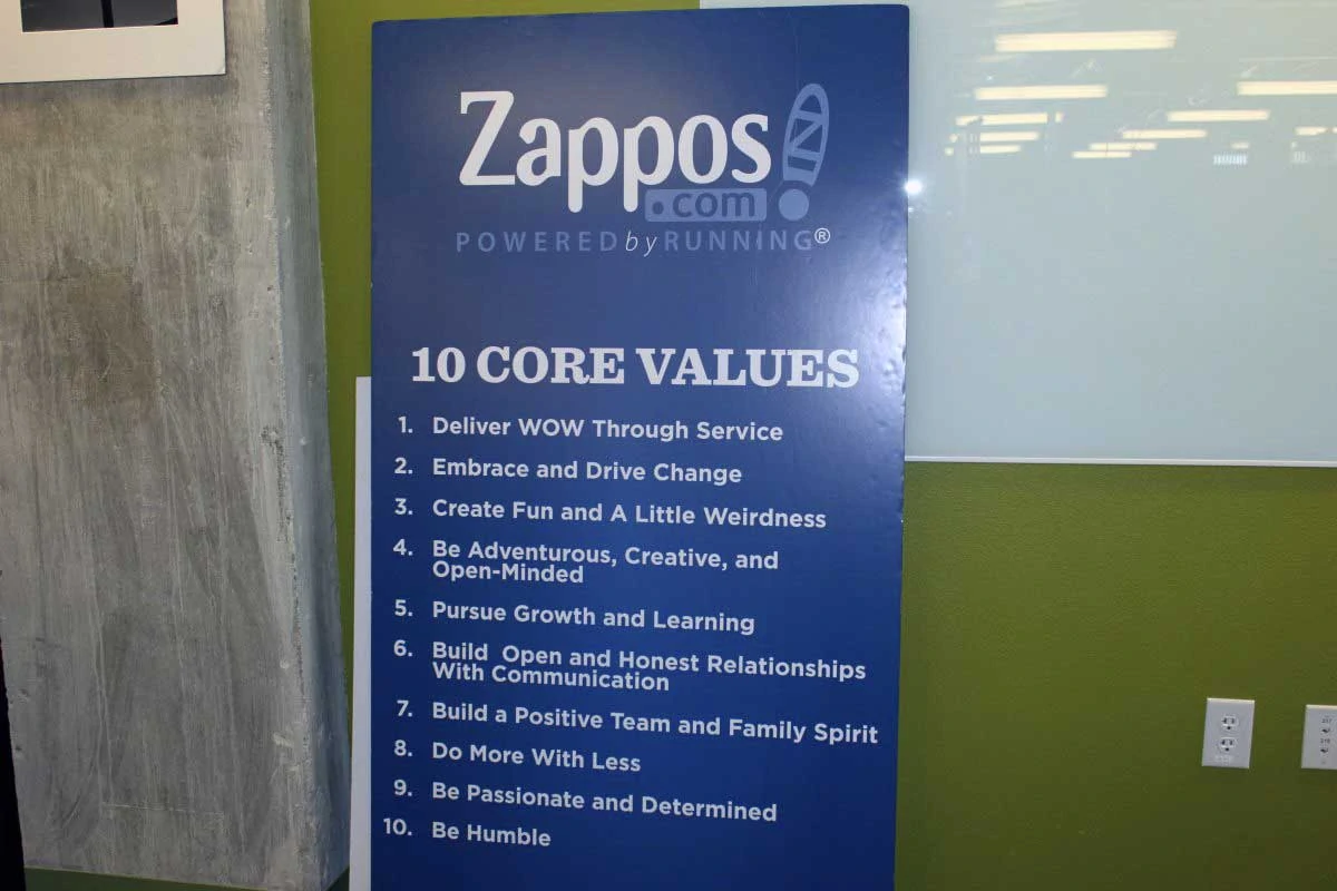 Zappos Brand Values